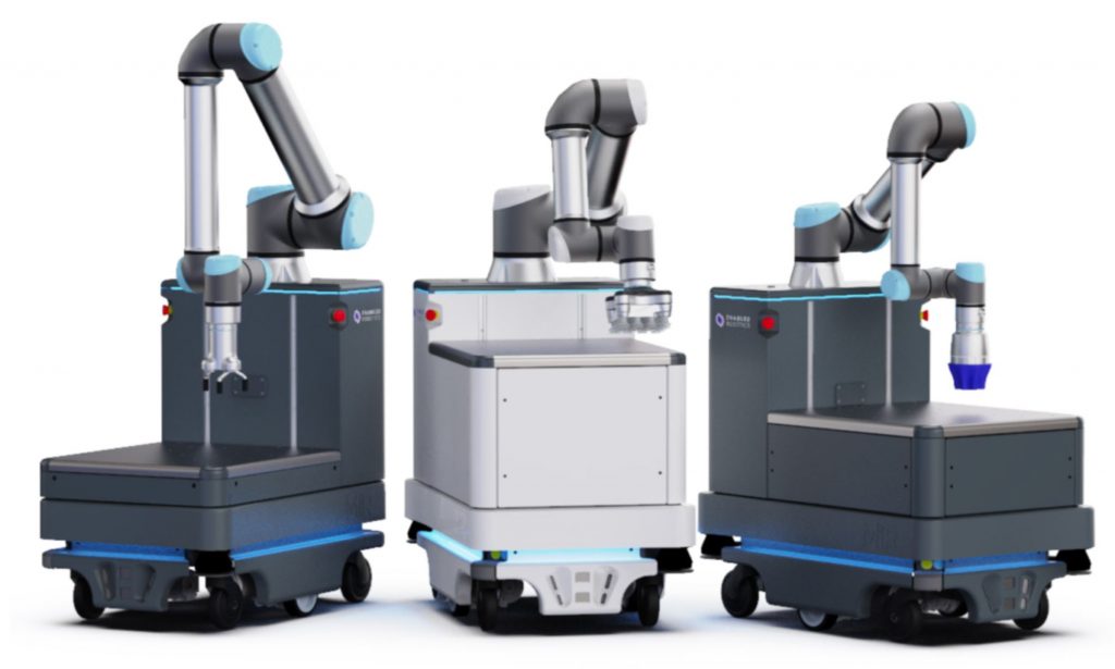 תמונה 2: הרובוטים בסדרת ER-FLEX. LOW (שמאל), MEDIUM (ימין) ו-HIGH (אמצע).